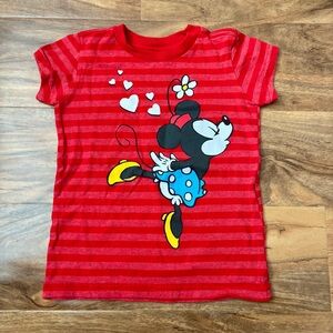 RARE Vintage DISNEY STORE SHIRT MINNIE MOUSE BLOWING KISS FRONT BACK XS 4